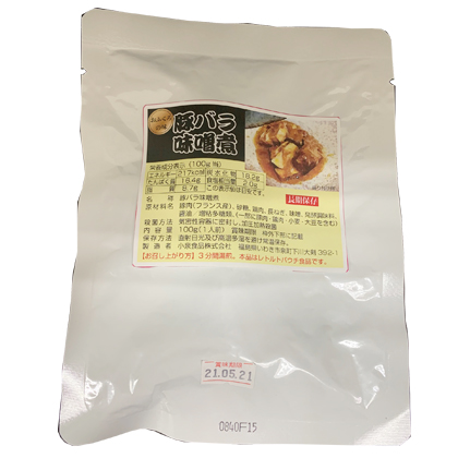 豚バラ味噌煮１００ｇ