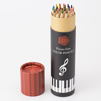 ピアノライン 色鉛筆24色