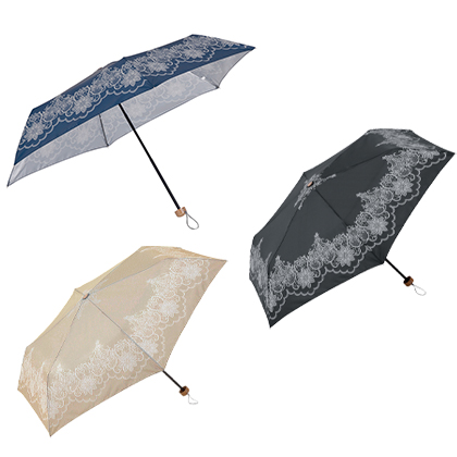 クラシックレース・晴雨兼用折りたたみ傘