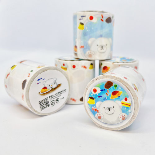 ロール付箋40mm巾×4m巻