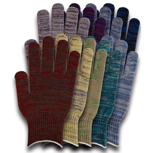 エコ手袋MIXカラー手袋（手の甲に1色プリント）